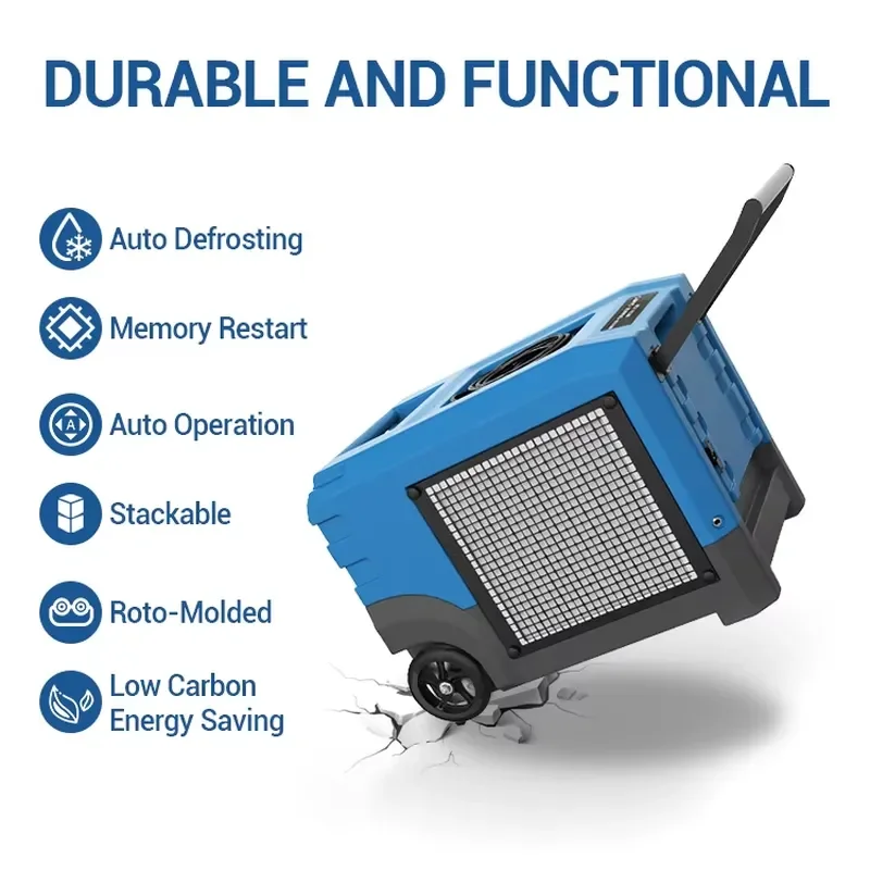 Portable LGR 300 Pints Large Capacity Dehumidifier for Water Damage restoration Rental