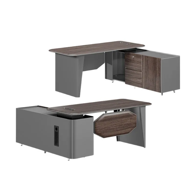 Boss desk High-end boss desk Manager mid-class desk, modern light luxury office computer desk