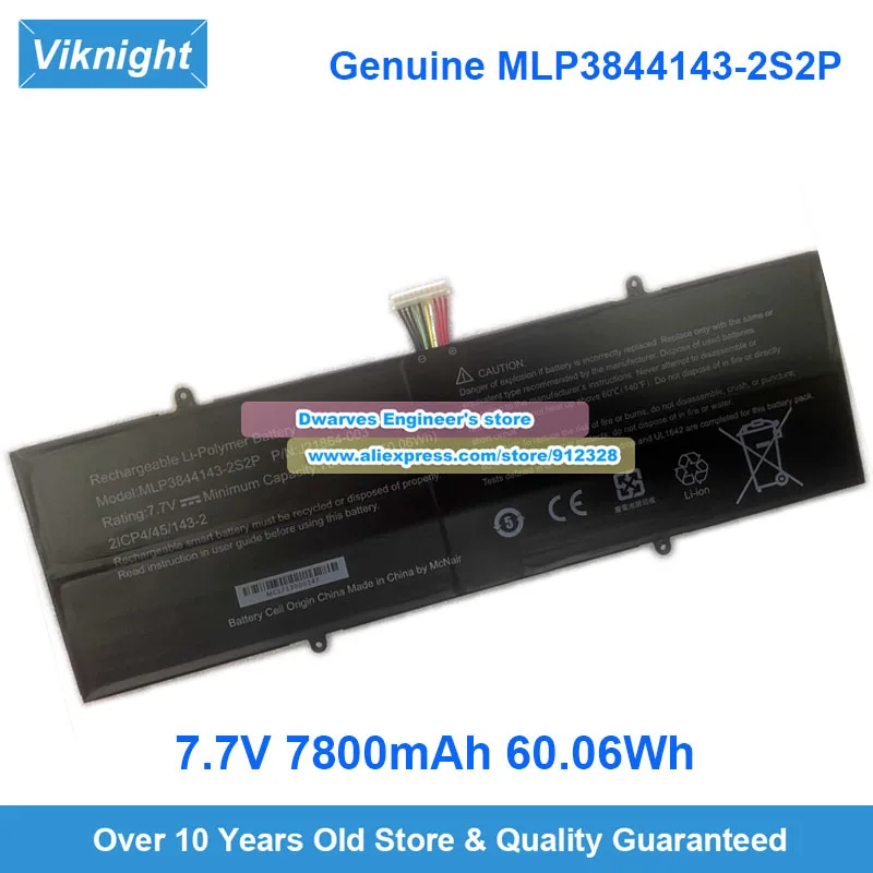 

Новый оригинальный аккумулятор для ноутбука MLP3844143-2S2P 7,7 В 7800 мАч 60,06 Втч Артикул: J21864-003