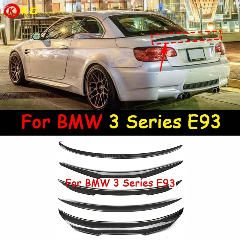 

Задний спойлер Подходит для BMW E93 M3, трансформируемая версия 320i 325i 330i 335i, углеродное волокно, Внешние детали для заднего крыла автомобиля