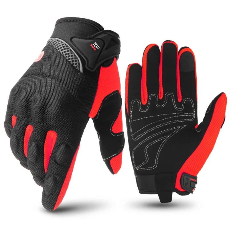 

Summer Breathable Motorcycle Gloves Riding Hard Knuckle Touchscreen Motorbike Gloves For Dirt Bike Motocross Cycling Racing Men