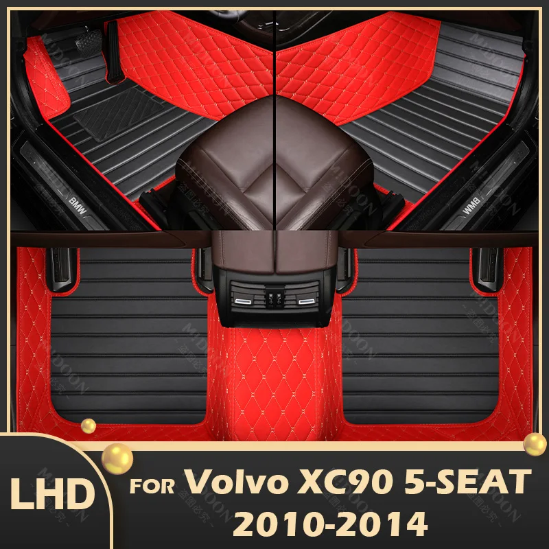 MIDOON Car floor mats for VOLVO XC90 (FIVE SEAT) 2010 2011 2012 2013 2014 Custom auto foot Pads automobile carpet cover