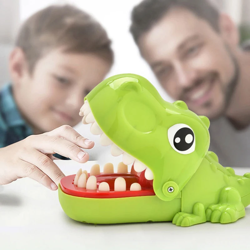 Children New Biting Hand Waking Lion Trick Toy Fun Finger Biting Crocodile Toys Animal Teeth Spoof Game Kids Toy Birthday Gift