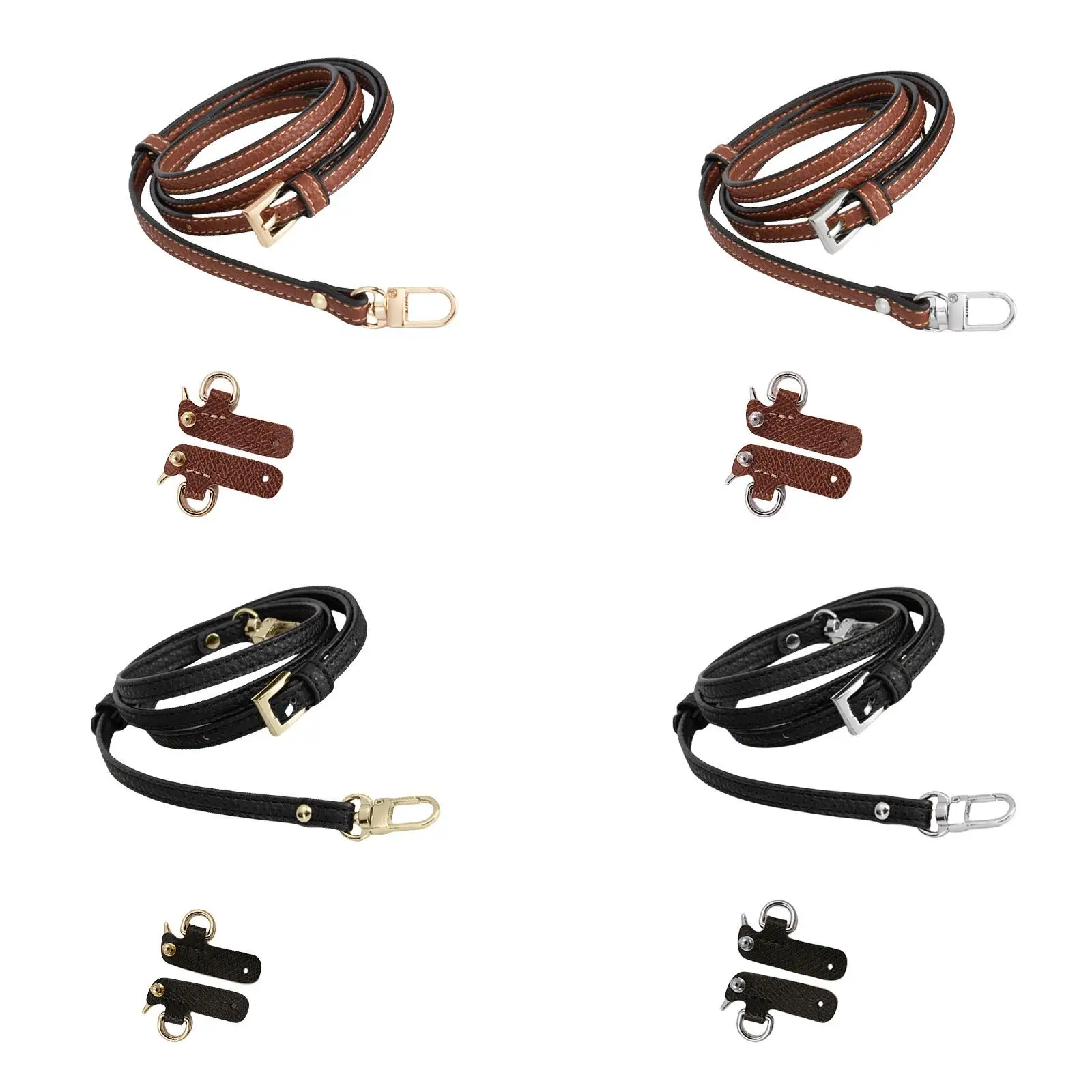 

Purse Strap with No Punching Buckles Stylish Cross Body Strap for Cross Body Bag Briefcase Small Bag Shoulder Handbags Repairing