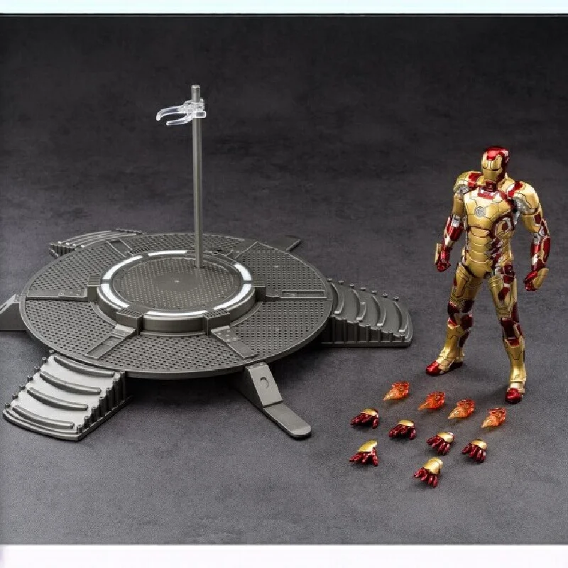 Zhongdong Marvel Iron Man MK31 7 Inch Articulated Action Figure Collectible Model With Display Stand Desktop Decoration Gift - view 4