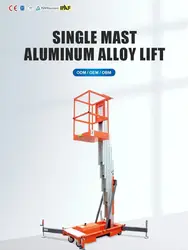 Qiyun Kinglift 8m lifting height with 200kg  single mast aluminum alloy aerial working platform