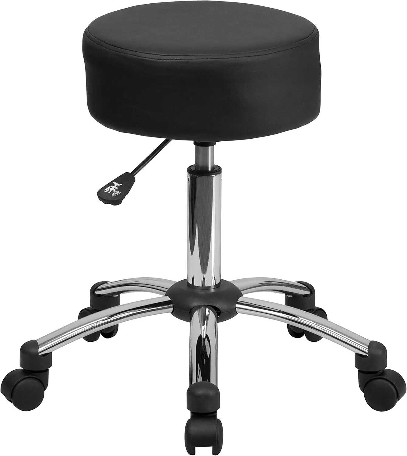 Медицинский эргономичный стул Rda с хромированной основой