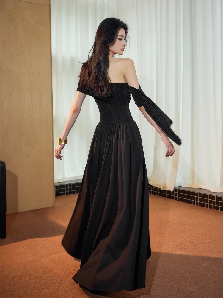 فساتين نسائية أنيقة بدون أكمام للخريف سروال قصير وطية صدر السترة مرقعة وشاحات بطانة حزام H-line College Preppy OL