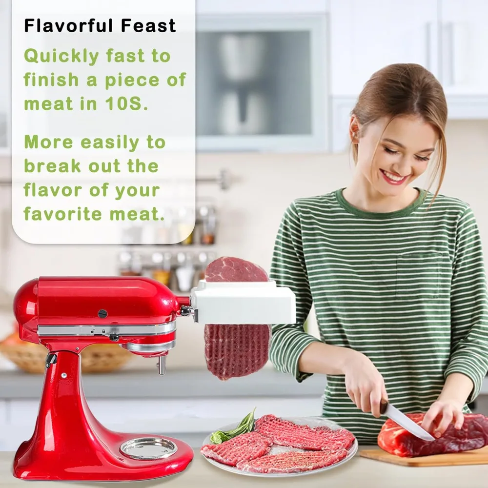 Electric Meat Tenderizer Attachment for All KitchenAid Stand Mixers, KitchenAid Attachment, Steak Tenderizer Meat Cuber