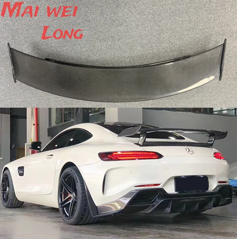 FOR Mercedes-Benz AMG GT GTC GTS GTR PRO 2019 2020 2021 2022 REAL CARBON FIBER REAR WING TRUNK LIP SPOILER