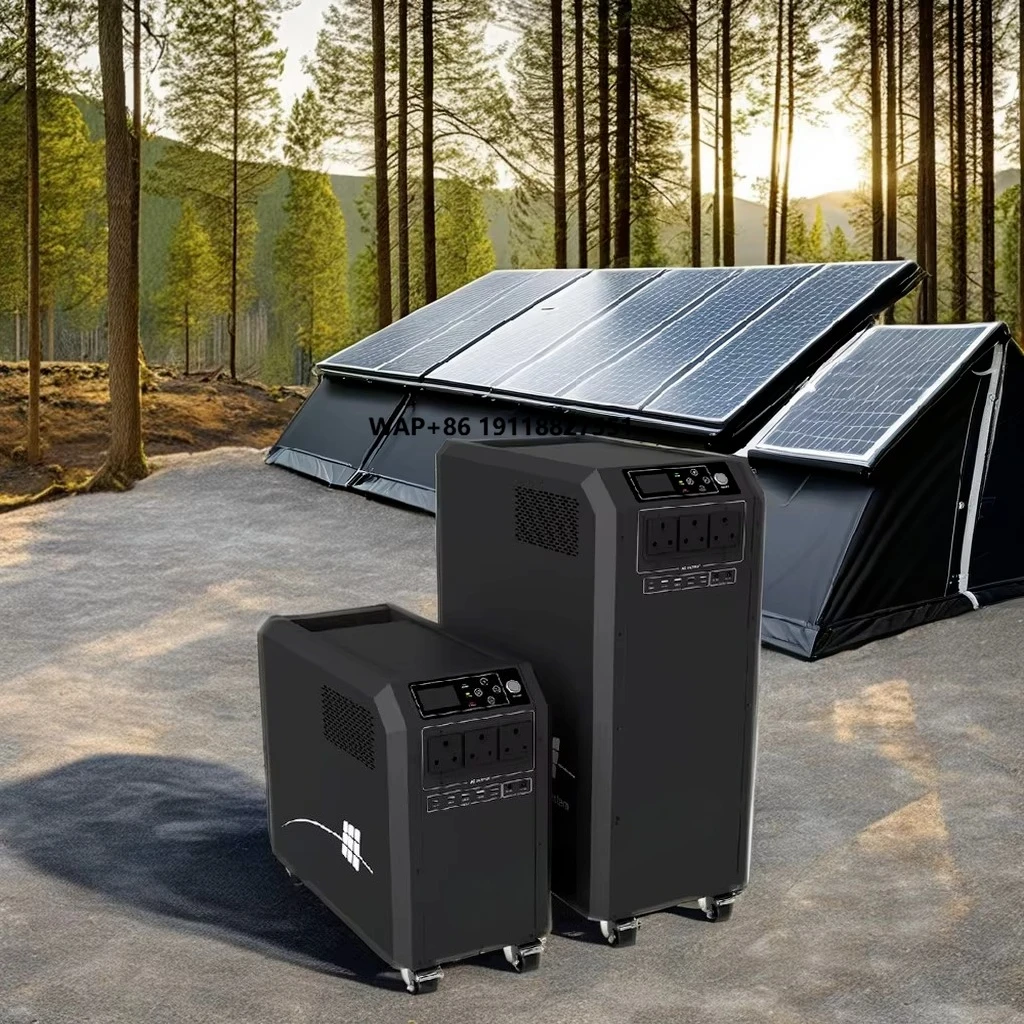 

Portable 2000 Watt Solar Power Station Essential Outdoor Battery Generator for Home Use, 230 Volt, US Plug Type