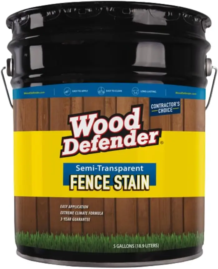 I-transparent pagar noda kopi, 5 galon coklat