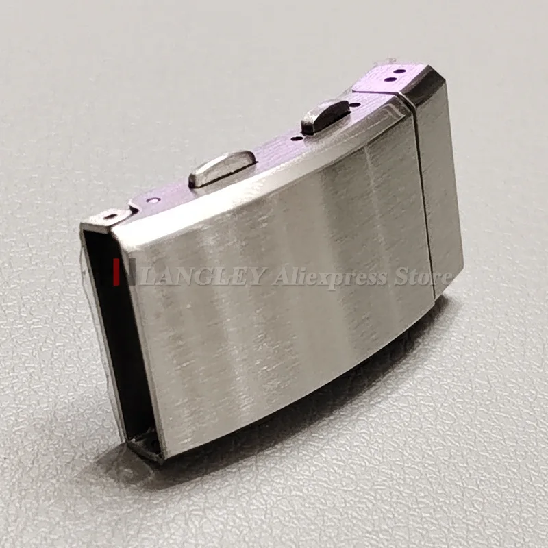 316L Solid Stainless Steel Buckle 14/16mm 18mm 20mm 22mm for Seiko Diver Clasp Double Lock Button Luxury Metal Watch Accessories 2