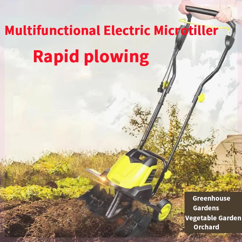 

Electric Scarifier Multifunctional Plowing Bulldozer Small Garden Rotary Tiller Household Weeding Digging Soil Plow Machine 220V