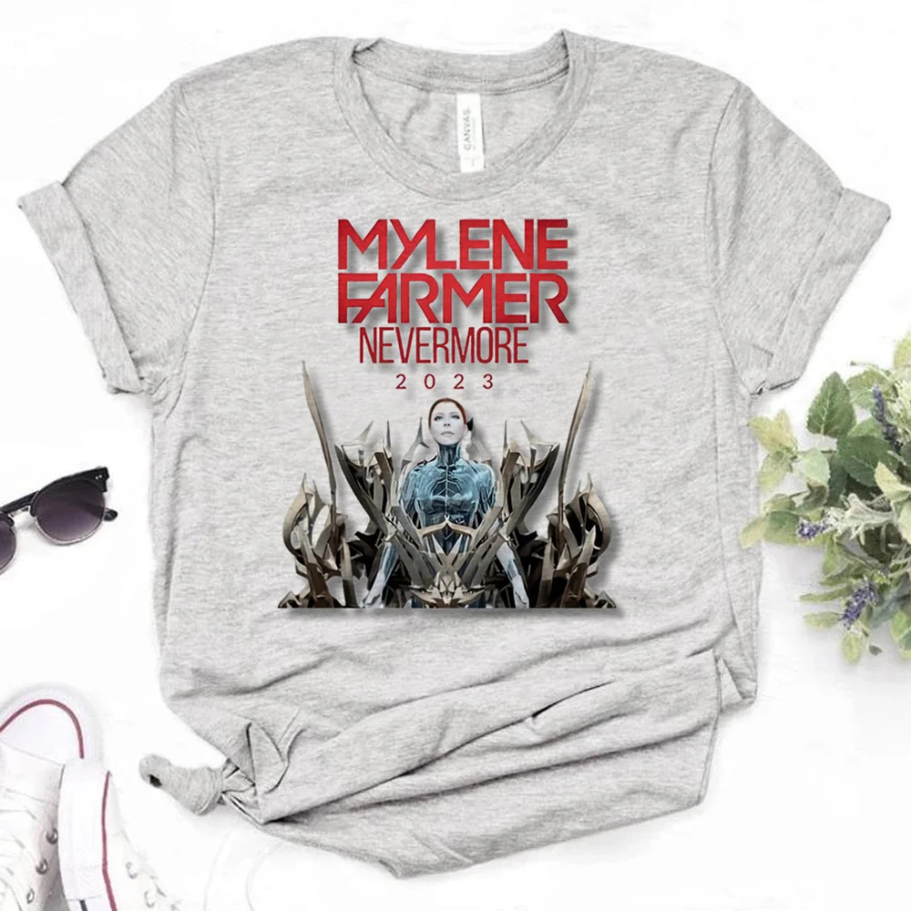 Mylene Farmer t-shirts women anime tshirt girl graphic clothing