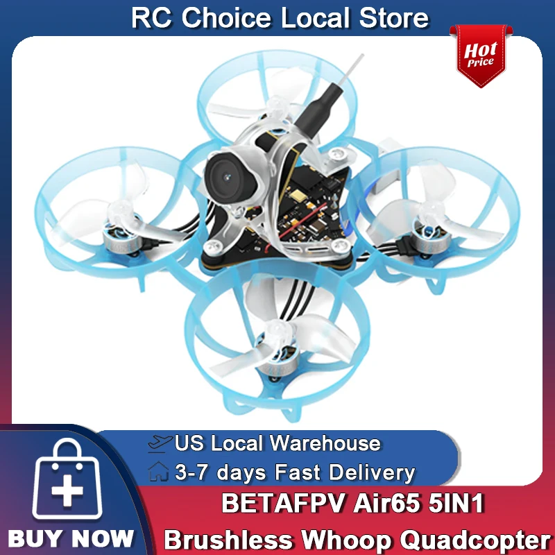 BETAFPV Air65 5 EM 1 Brushless Whoop Quadcopter RC Racing Freestyle Drones enviados dos EUA