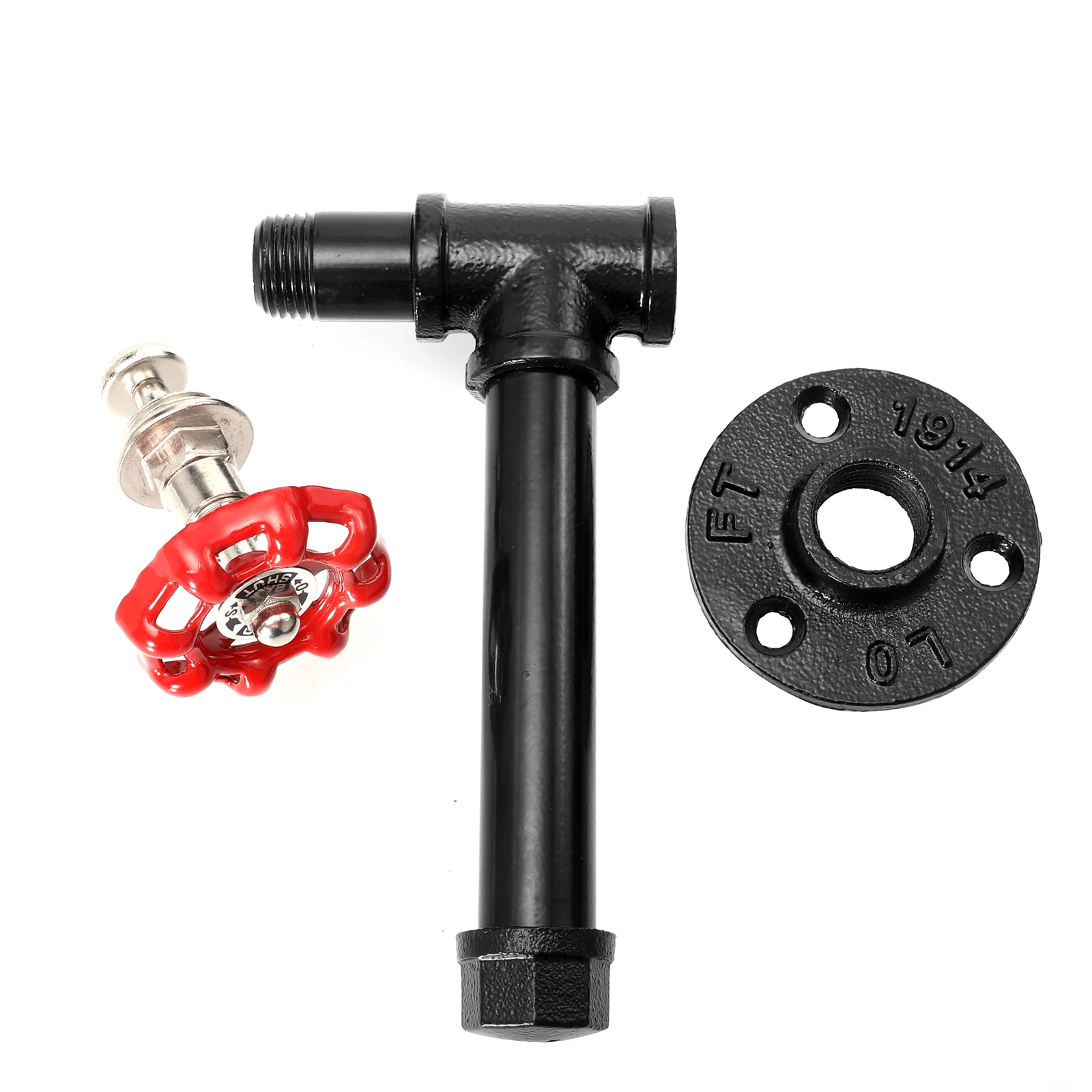 

1pc Iron Vintage Style Wardrobe Pull Smooth Edges Cabinet Door Knob Retro Industrial Loft Furniture Hardware