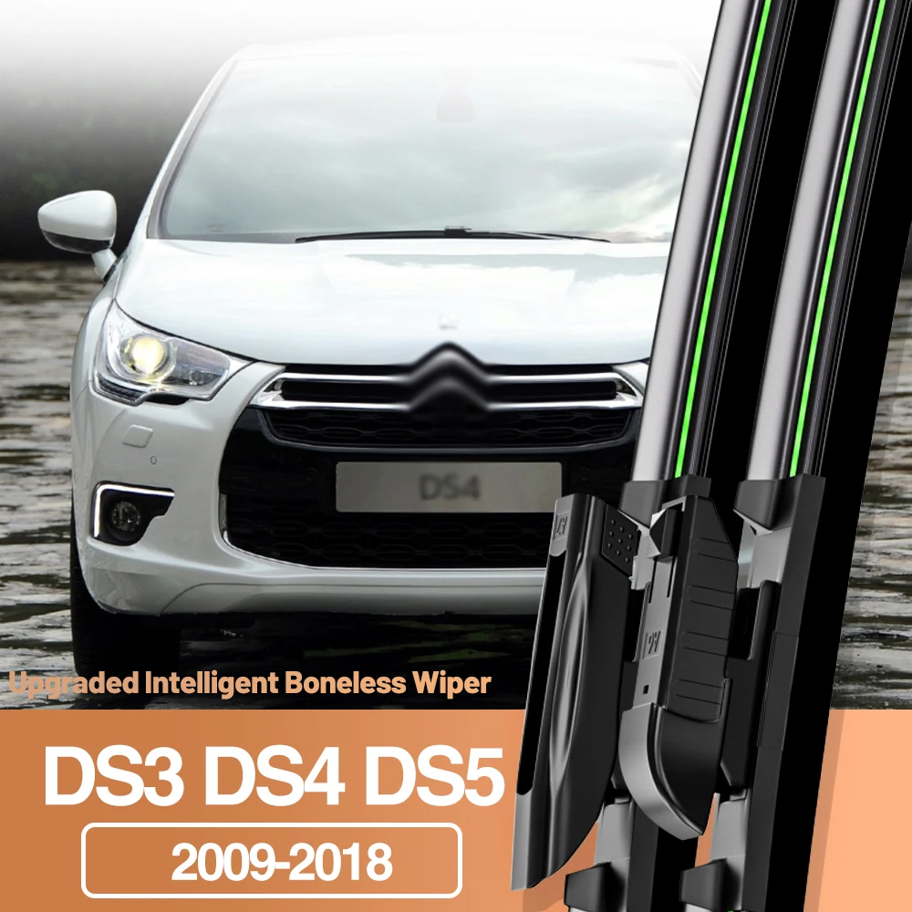 2pcs For Citroen DS3 DS4 DS5 2009-2018 Front Windshield Wiper Blades Windscreen Window Accessories 2010 2011 2012 2013 2015 2016