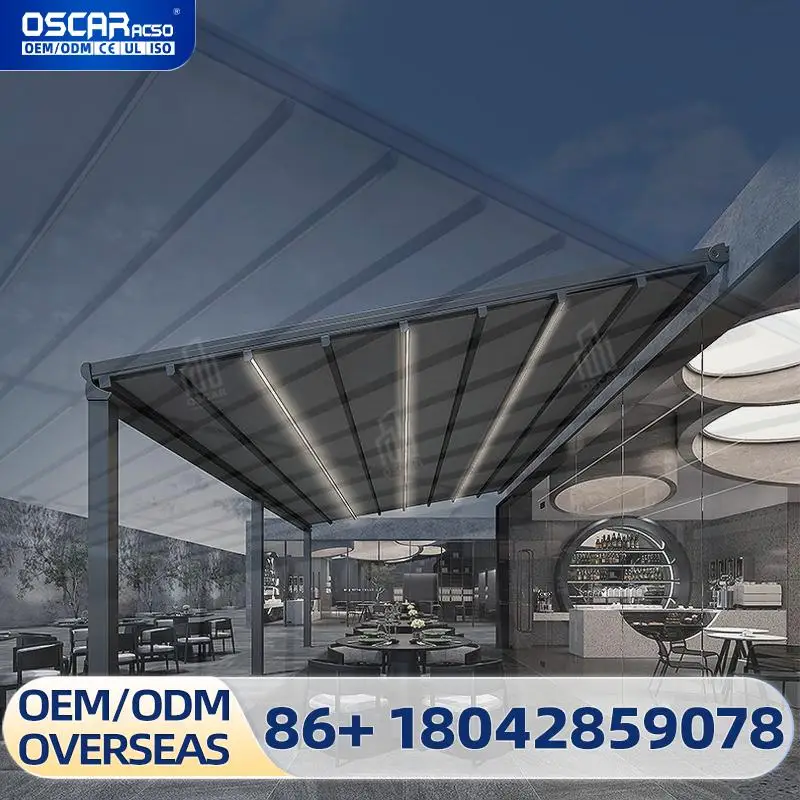 

Outside Electronic PVC Pergola for Window Stylish & Durable Ideal for Gardens Patios and Backyards Retractable Canopy Pergola