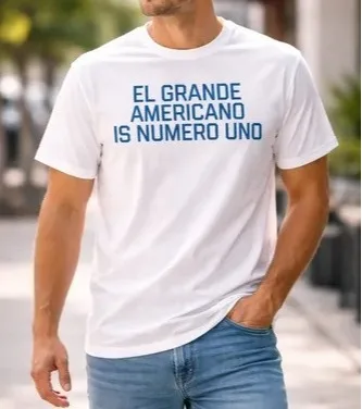 El Grande Americano Merch  Merch T-shirt Men Short Sleeve Tee Unisex Tops Clothes Causal Female Y2K Tops