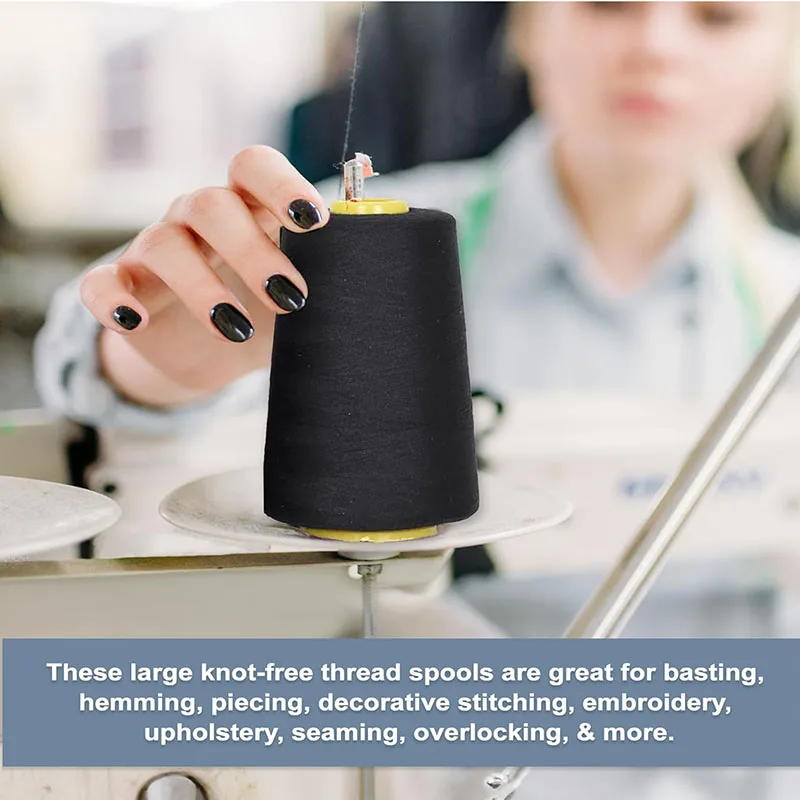 

8000 Yards Colorful Sewing Thread 402 Polyester Sewing Machine Thread Quilting Thread For Sewing Craft Apparel Supplies