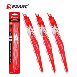 EZARC 3PCS Carbide Reciprocating Saw Blade Endurance for Hard Wood and Metal Demolition R656HM&R956HM 150mm(6'') 225mm(9'') 6TPI