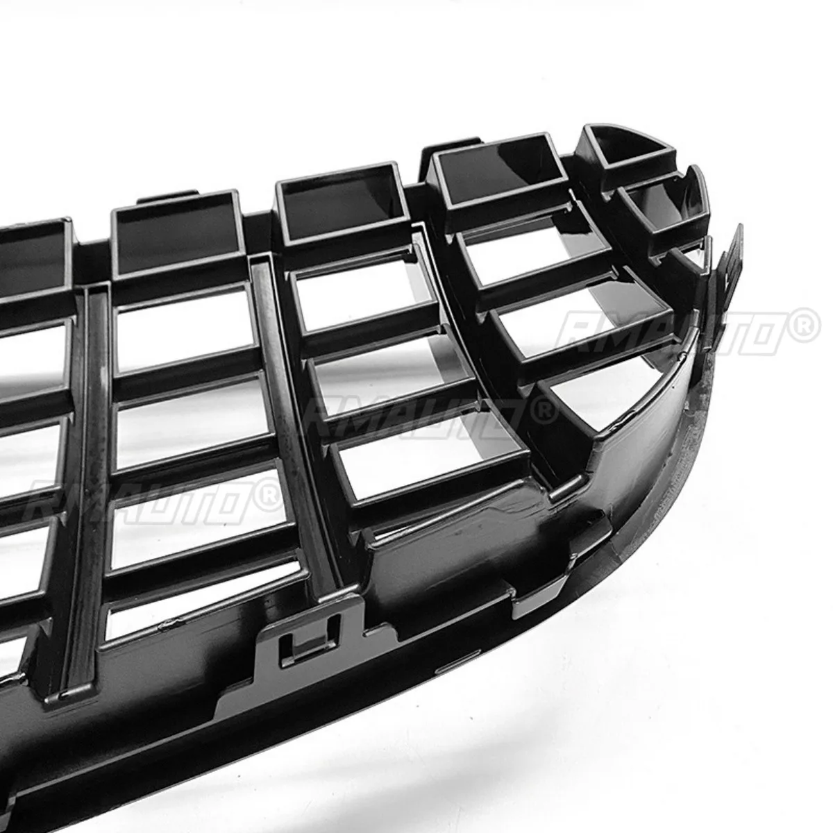 سيارة الوفير شواء شرائط الزخرفية سباق مصبغة GT نمط المصد الأمامي شواء لمرسيدس بنز SL R231 2017-2020 الجزء الخارجي #6