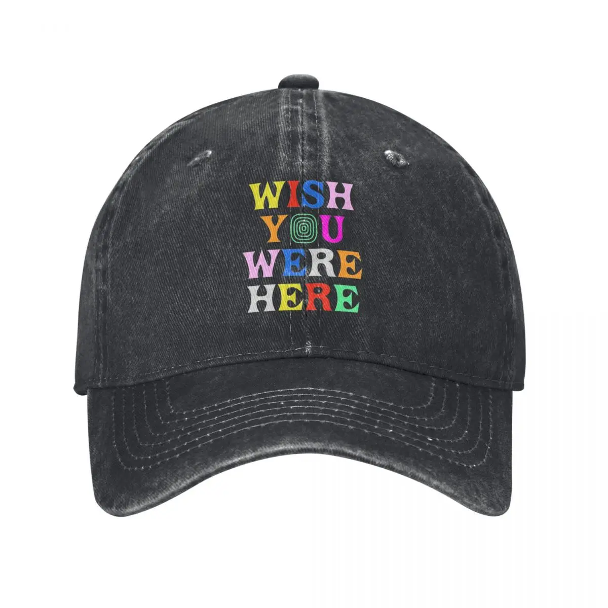 Wish You Were Here Astroworld Cactus-Jack Baseball Caps Vintage Distressed Denim Headwear Unisex Outdoor Running Golf Hats Cap