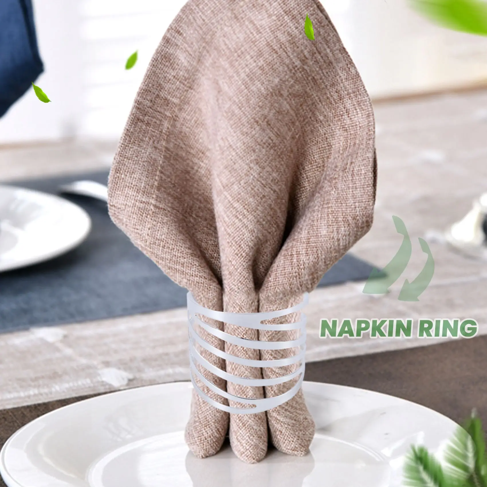 Napkin Rings Set Of 12 Hollow Out Napkin Rings Holder For Christmas Everyday Holiday Party Top-Rated