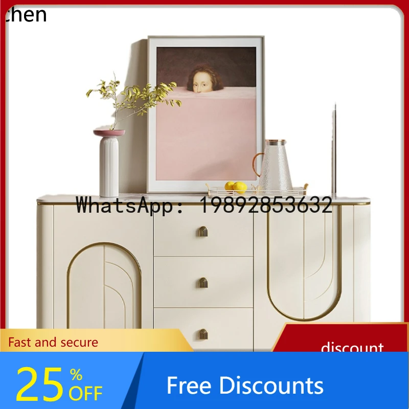 

AA Side Cabinet Modern Simple Lig Luxury Living Room Kitchen Household Wall Slate Storage Locker