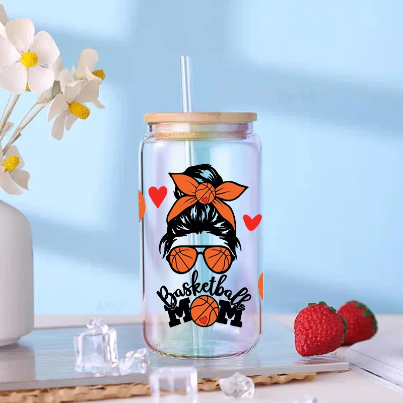 3D UV DTF Transfers Stickers, 16oz, Cup Wraps, Sports, Football, Printed for DIY Glass, Ceramic Metal Leather, Etc. D2350