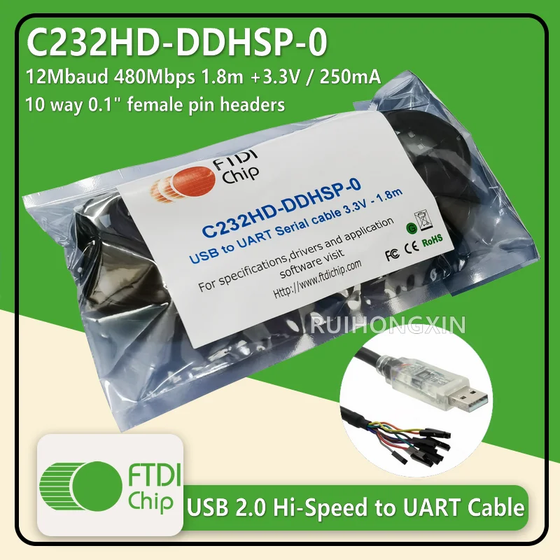 C232HD-DDHSP-0 FTDIchip High-speed USB-to-UART cable FT232H 2.0 Official original genuine