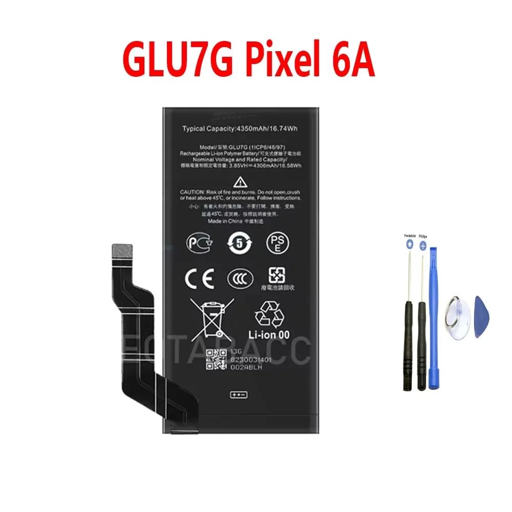 Hot Selling Batteries GMSB3 G63QN GLU7G Replacement Battery for Google Pixel 6 6 Pro 6A GLU7G Pixel 6A Rechargeable + Tools