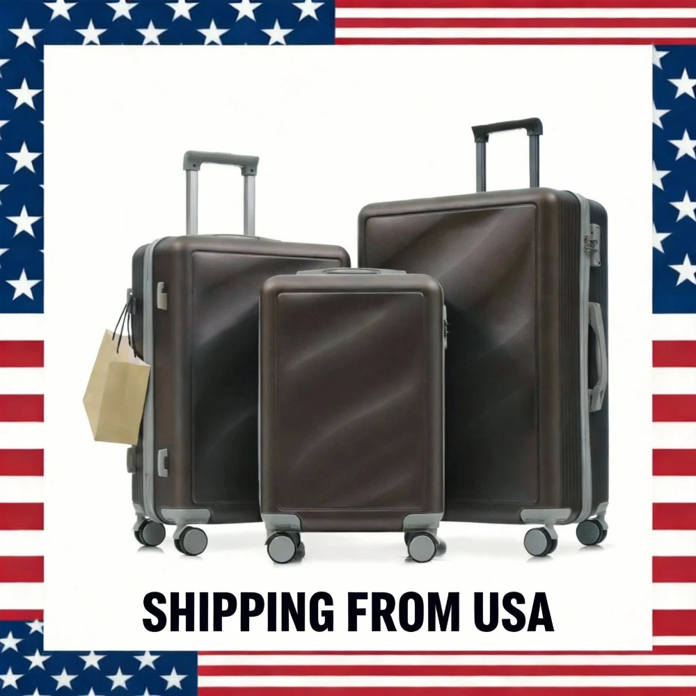 

(20"/24"/28")Luggage Set 3 Piece, Durable ABS Suitcases with Spinner Wheels and TSA Lock, Carry-on & Checked Travel Luggage