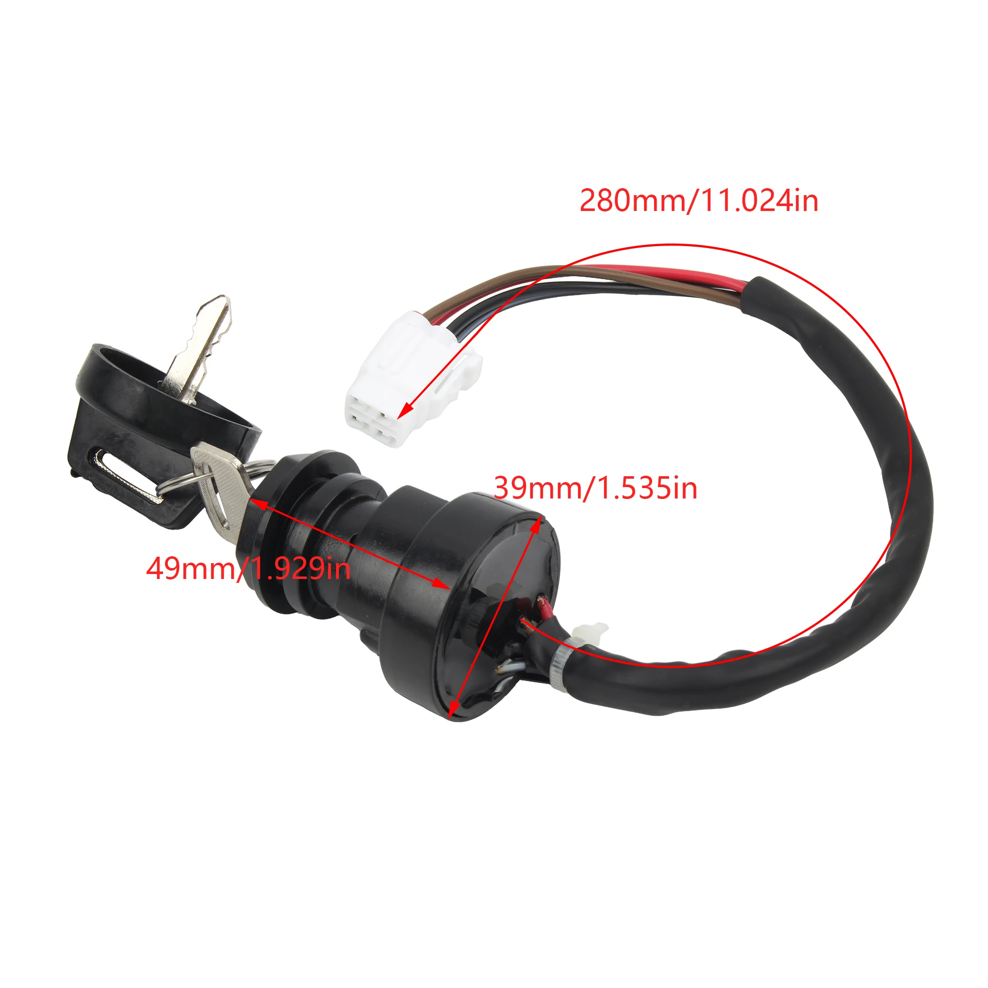 Motocross Electric Door Lock Plug Ignition Key Switch Motorcycle Plug Ignition Key Switch For Yamaha YFZ450 YFZ450V