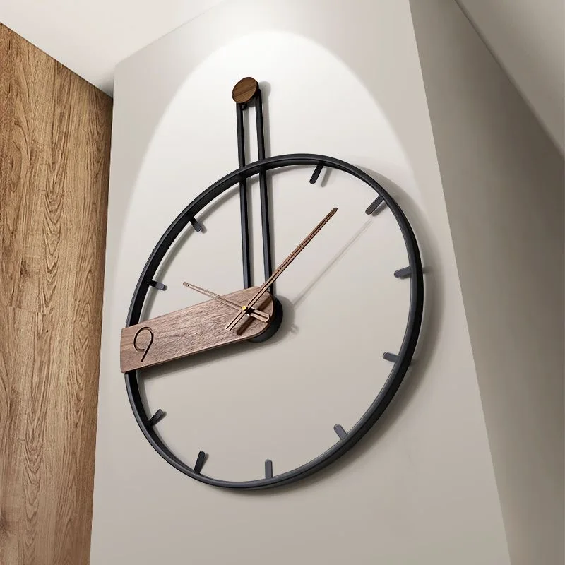 

72X53cm Creative Clock Wall Clock Living Room Simple Modern Atmosphere Minimalist High Sense of Art Decoration Light Luxury
