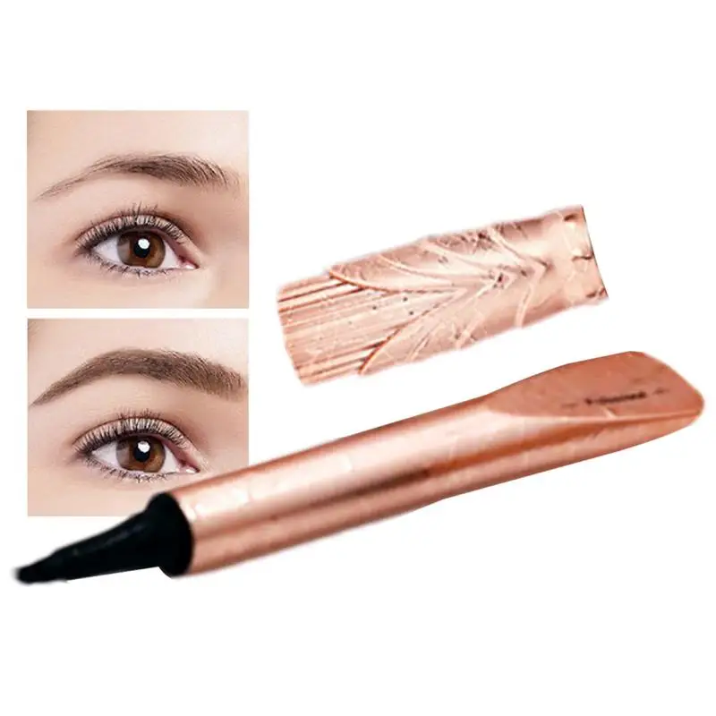 4D Microblading Eyebrow Pen Waterproof 4 Tip Eyebrow Pen Black Liquid Pen 4-punktowy ołówek do brwi Długotrwały długopis do brwi