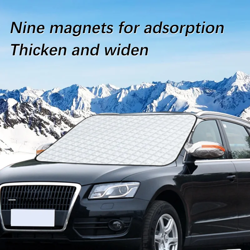 Magnetic Car Windshield Snow Cover Winter Ice-Frost Guard Sun Shade Protector For Audi Q5 2018-2024 Exterior Accessories