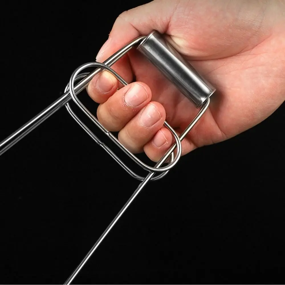 Stainless Steel Foldable Hot Dish Plate Bowl Clip Pots Gripper Crockery Holder Clamp Tongs Claw Holder Lifting Kitchen Tools