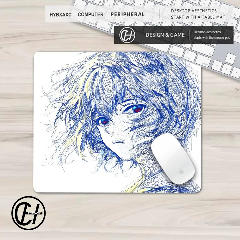 Anime Girls Pattern Mouse Pad Multiple sizes Large Square Computer Office Game Table Mats XS Desk Accessories Rubber Nonslip Mat