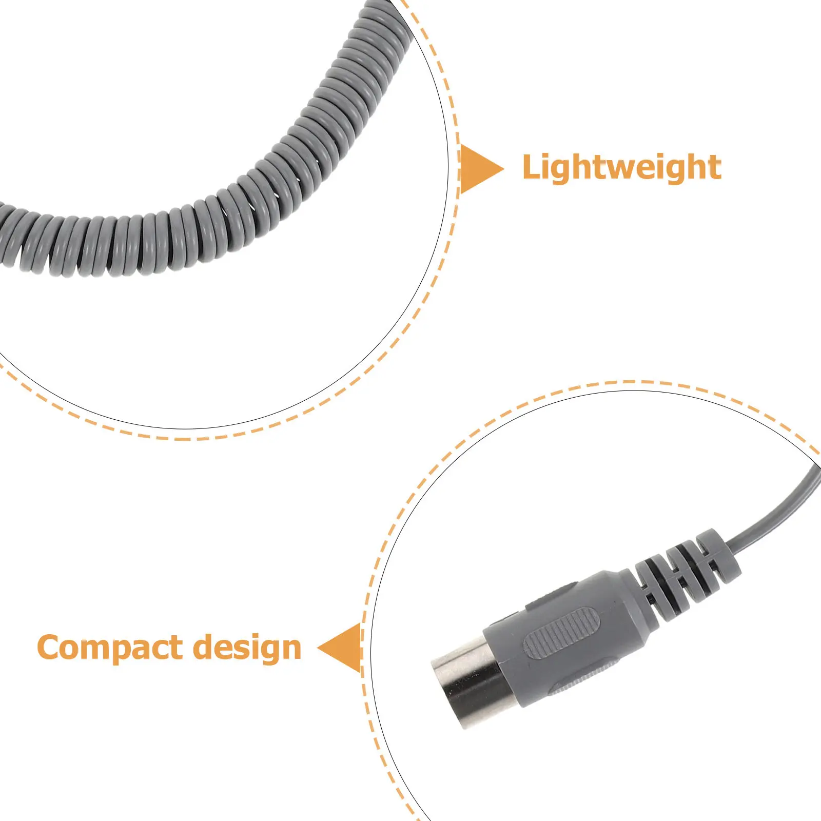 2Pcs 네일 드릴 교체 코드 모터 케이블 안정적인 전원 공급 장치 고속 30000Rpm 호환 전기 매니큐어 기계 부품