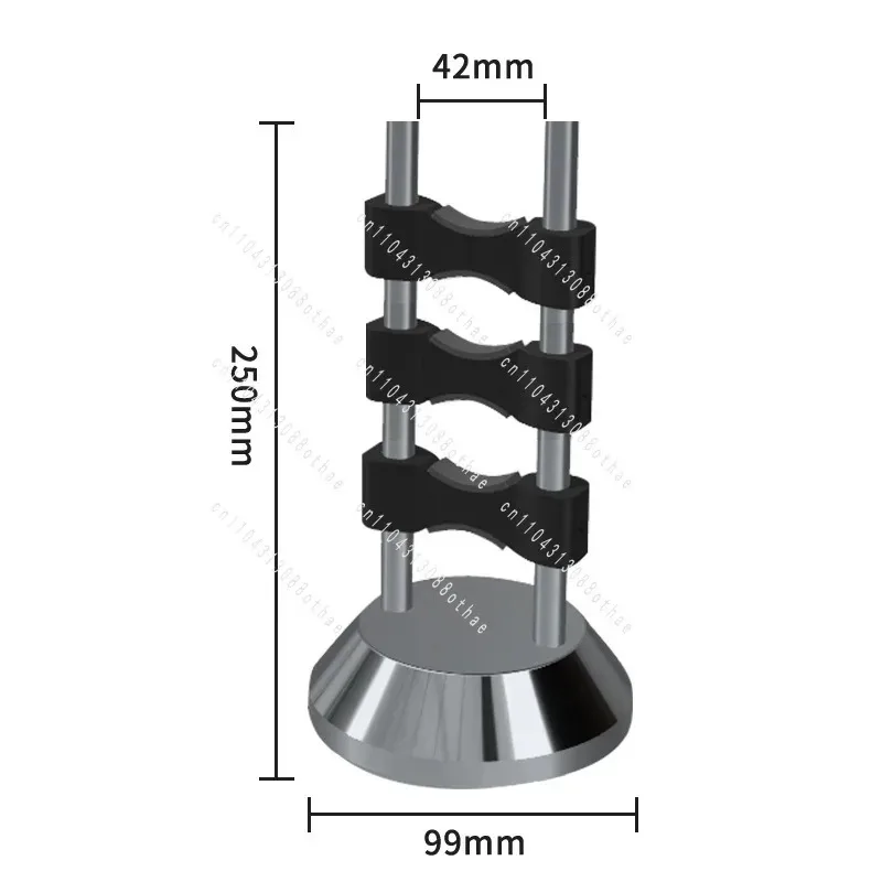 Stainless Steel Aluminum Alloy HiFi Rack Cable Management Organizer Bracket Stand 1 Pcs