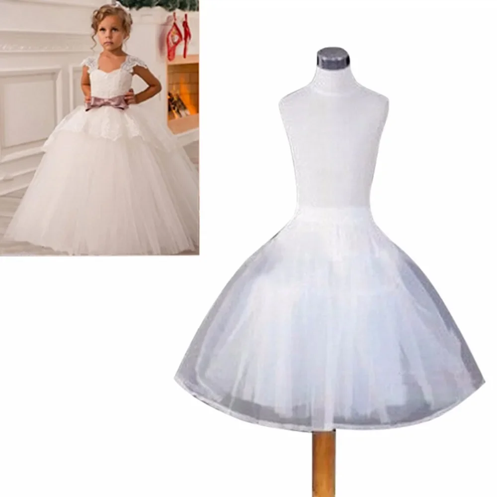 

Wedding Accessories Kids Girls Petticoat Vestido Longo Ball Gown Underskirt Crinoline Skirt Petticoats