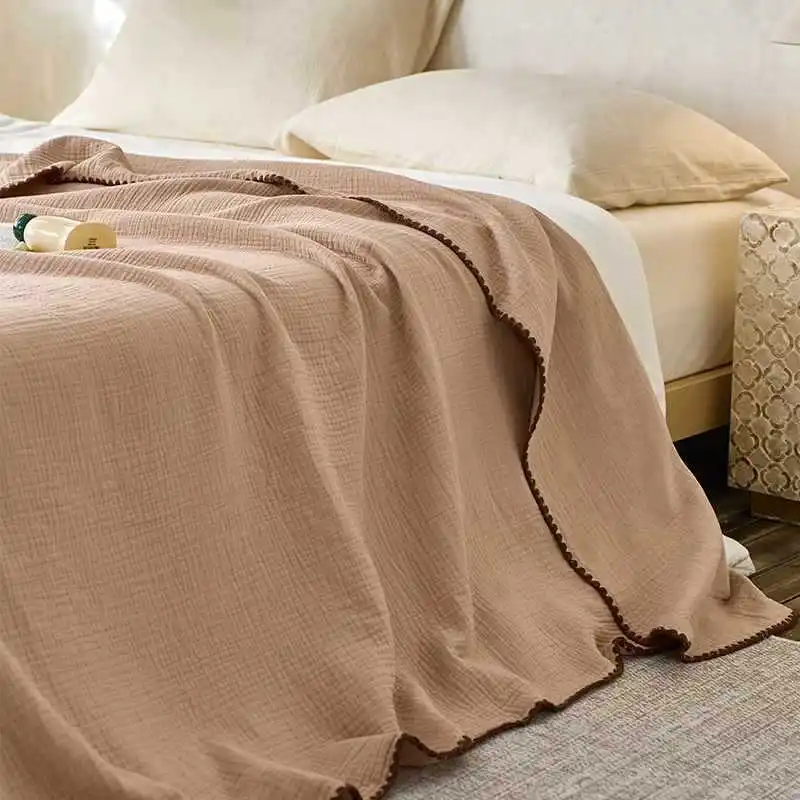 

Class A five-layer wrinkled yarn towel quilt blanket office nap blanket summer quilt air conditioner quilt Xia Liang