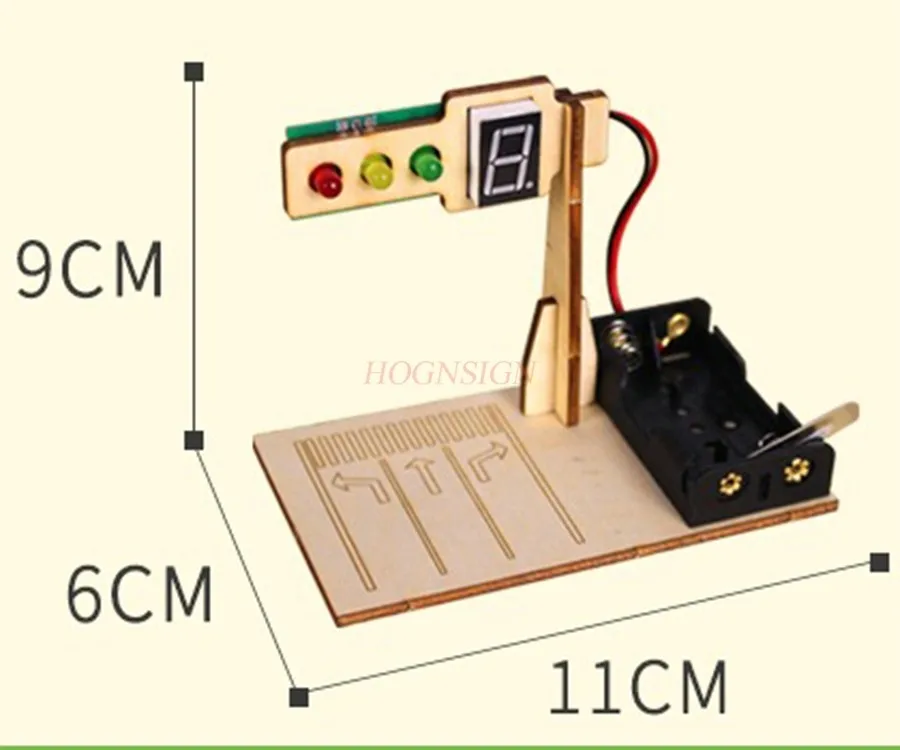 

1 комплект, модель светофора, развивающие игрушки для детей, обучающая игрушка, детские научные игрушки, физика, технология, гаджет, обратный отсчет
