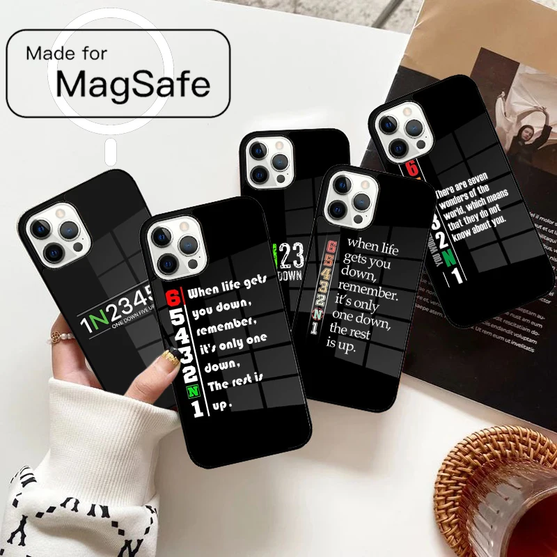 1N23456 Casing Ponsel Magnetik Sepeda Motor Untuk iPhone 17 Air 16e 12 13 14 15 Pro Max Magsafe Wireless Cover