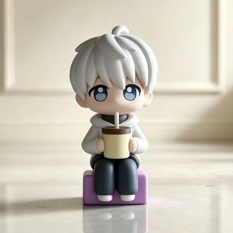 8cm Love And Deepspace Ton Ton Star Xavier Chibi Sitzfigur Niedliche Anime-Puppe Modell Desktop-Ornament Spiel-Peripheriegerät Spielzeug Geschenk