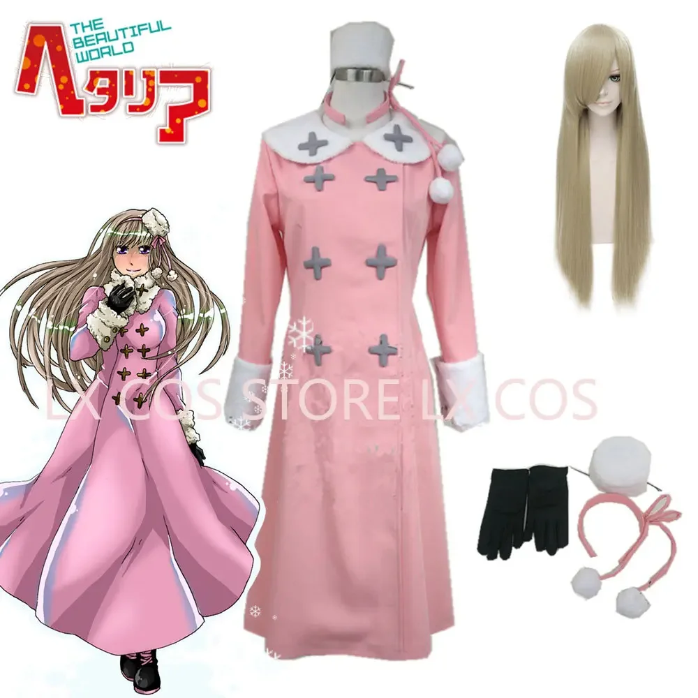 Anime Axis Powers Hetalia Russia Anna Braginskaya APH Cosplay Costume Tailor Made