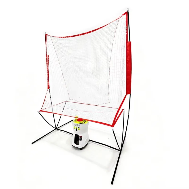 

Pusun MINI Series with Net Set Tennis Equipment for Training Ball Collecting Net Set Tennis Shooting Machine with APP Control