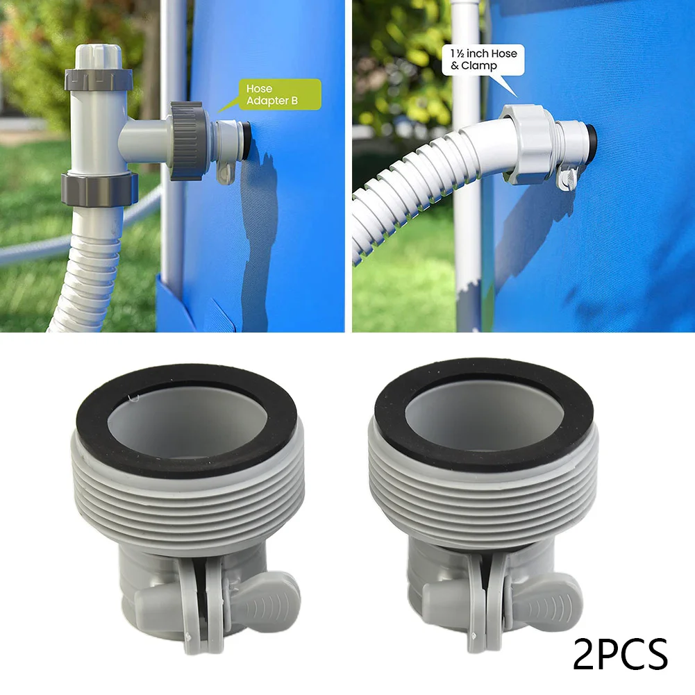 Practical Protable Useful Newest Adapters Conversion For Intex Parts Pool Pump Replacement 1.25in To 1.5in Adapter